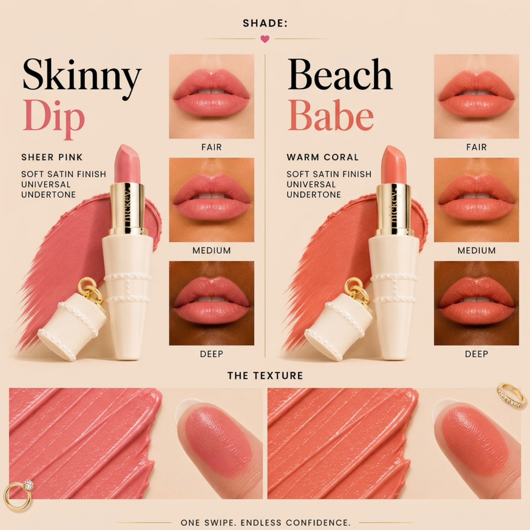 Limited Edition Skinny Dip & Beach Babe Duo | Refillable Lipstick Case
