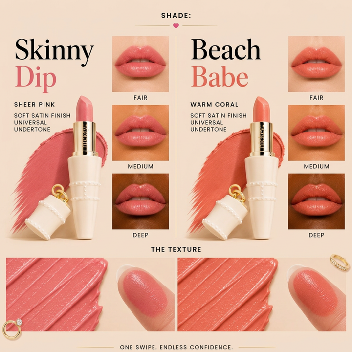 Limited Edition Skinny Dip & Beach Babe Duo | Refillable Lipstick Case