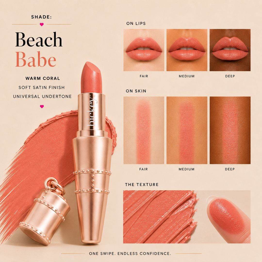 BEACH BABE | Sun-Kissed Coral Refillable Lipstick