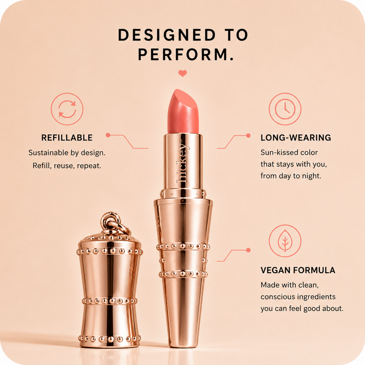 BEACH BABE | Sun-Kissed Coral Refillable Lipstick