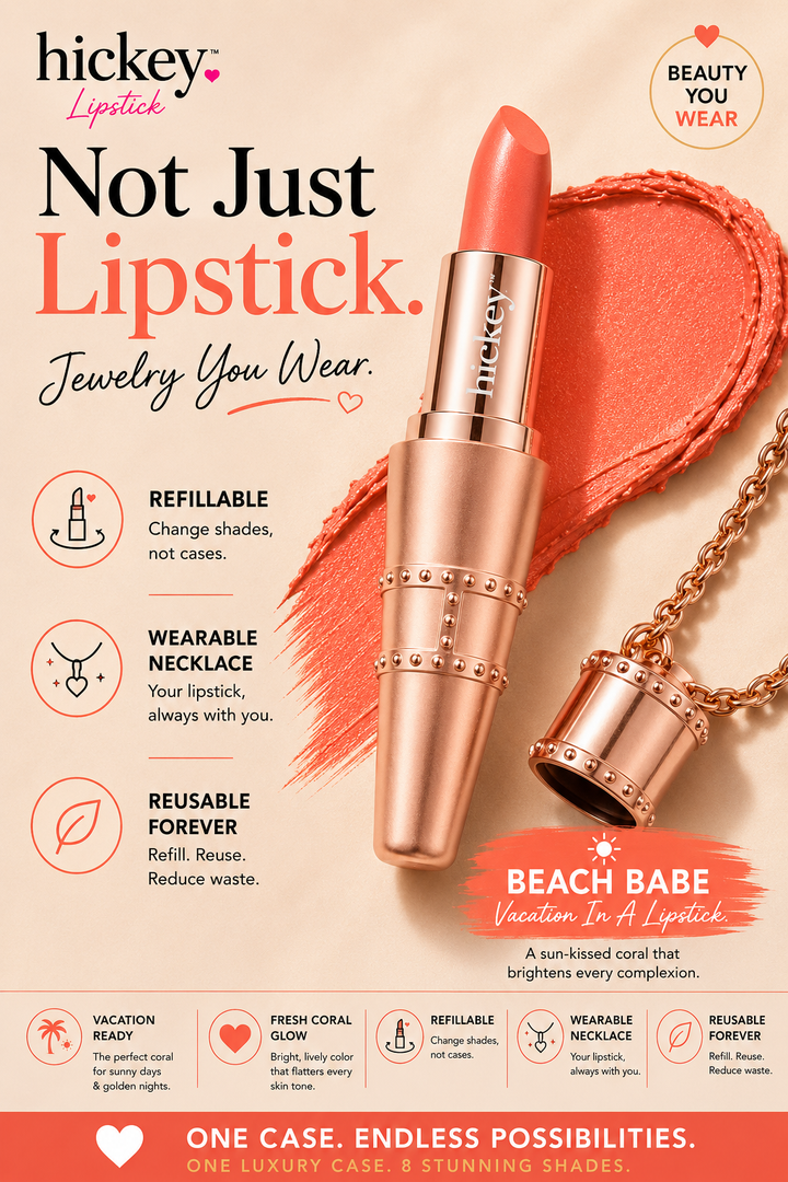 BEACH BABE | Sun-Kissed Coral Refillable Lipstick