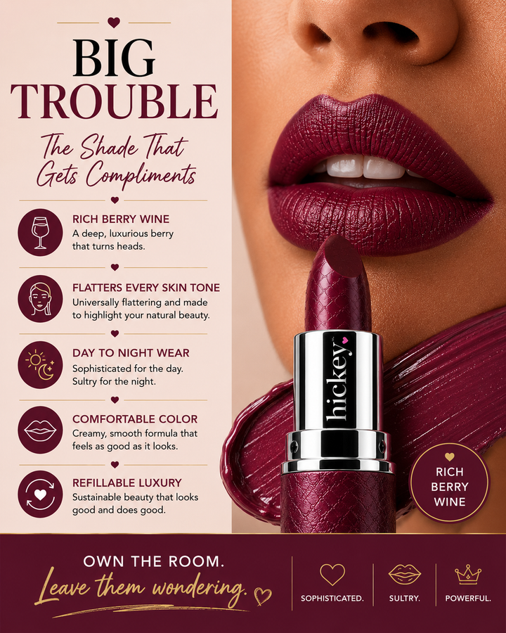 BIG TROUBLE | Berry Wine Lipstick Refill