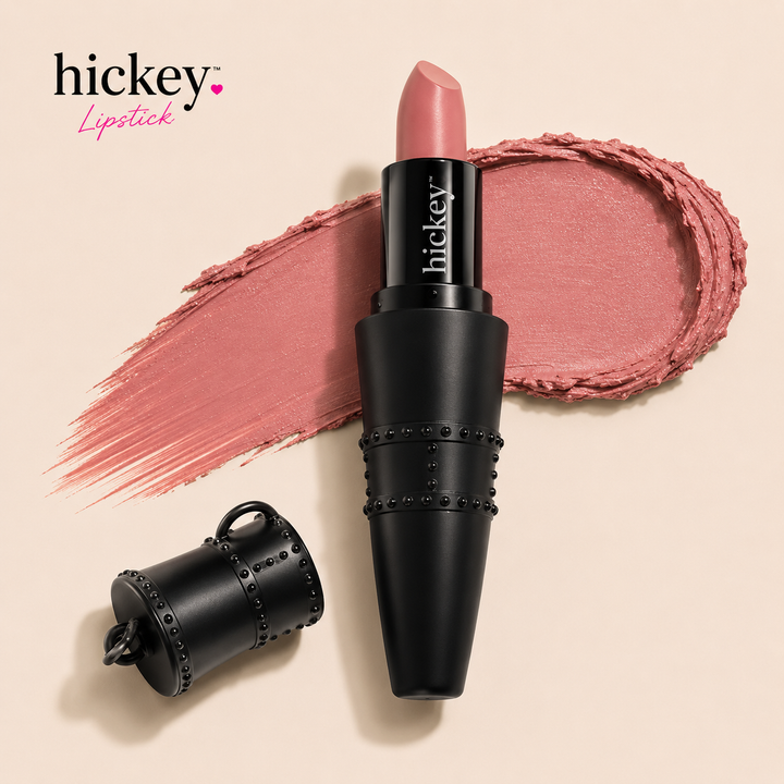 Refillable Organic Lipstick | Clean, Vegan, Satin Finish | Hickey Lipstick