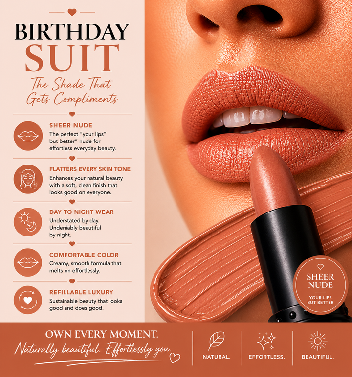 BIRTHDAY SUIT | Bare Nude Lipstick Refill