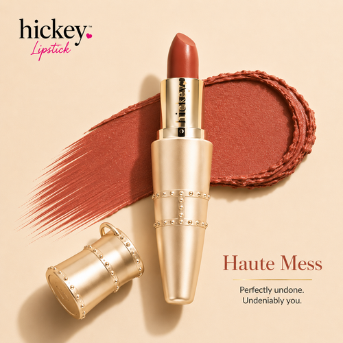 Refillable Organic Lipstick | Clean, Vegan, Satin Finish | Hickey Lipstick