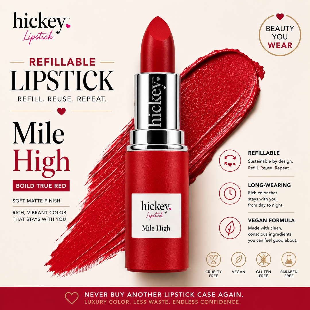 Mile High Refill | Classic Red Lipstick Refill for Hickey Wearable Lipstick Pendant