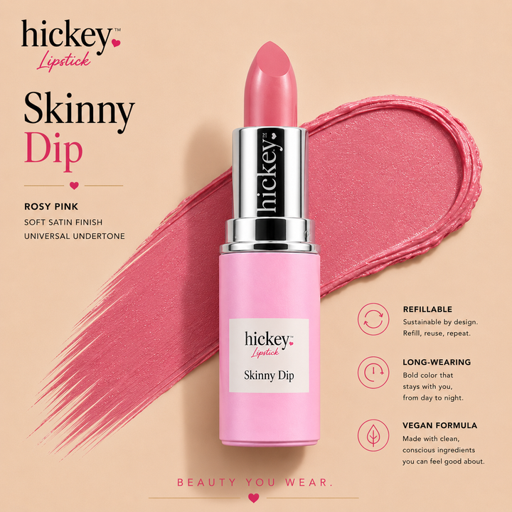 Skinny Dip Refill | Soft Pink Lipstick Refill for Hickey Wearable Lipstick Pendant