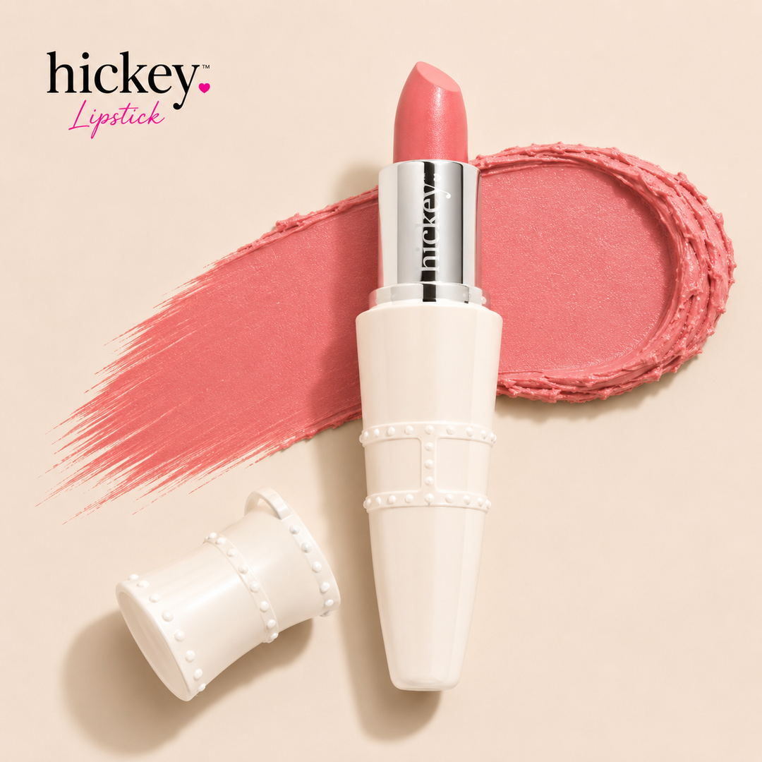 Refillable Organic Lipstick | Clean, Vegan, Satin Finish | Hickey Lipstick