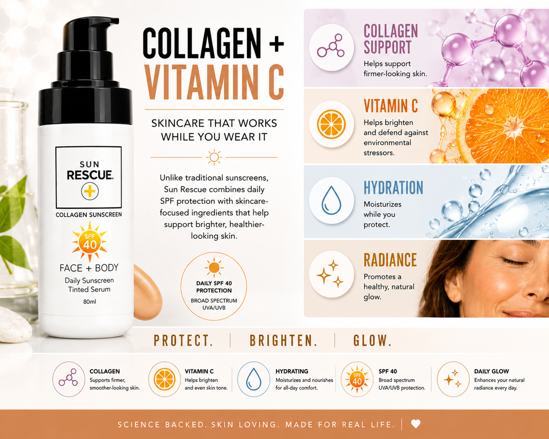 Sun Rescue SPF 40 | Tinted Sun Protection with Collagen & Vitamin C