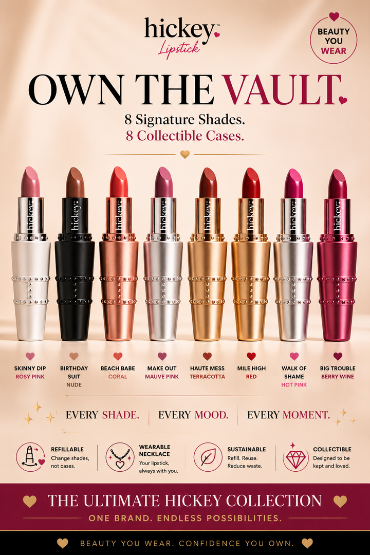 THE HICKEY VAULT | Complete Refillable Lipstick Collection