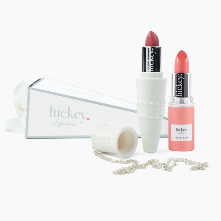 Hickey Lipstick White Limited Edition - SKINNY DIP and BEACH BABE