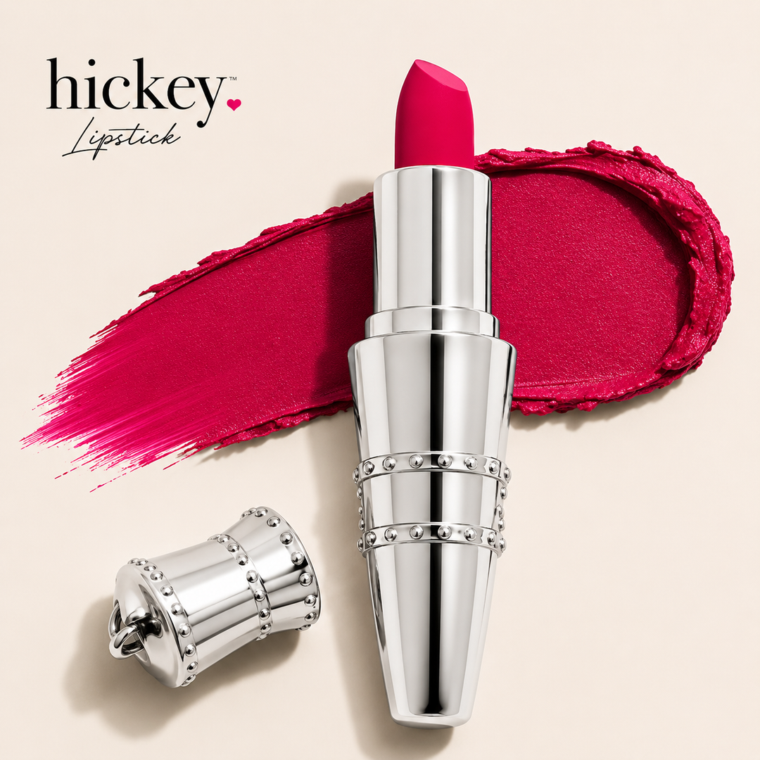 Refillable Organic Lipstick | Clean, Vegan, Satin Finish | Hickey Lipstick
